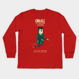 carlyle, the christmas vampire 1 Kids Long Sleeve T-Shirt